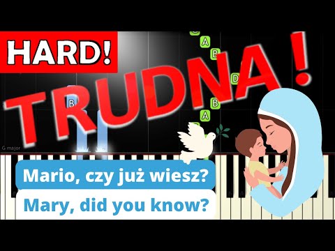 🎹 Mario, czy już wiesz? (Mary did you know?) - Piano Tutorial (TRUDNA! wersja) 🎵 NUTY W OPISIE 🎼