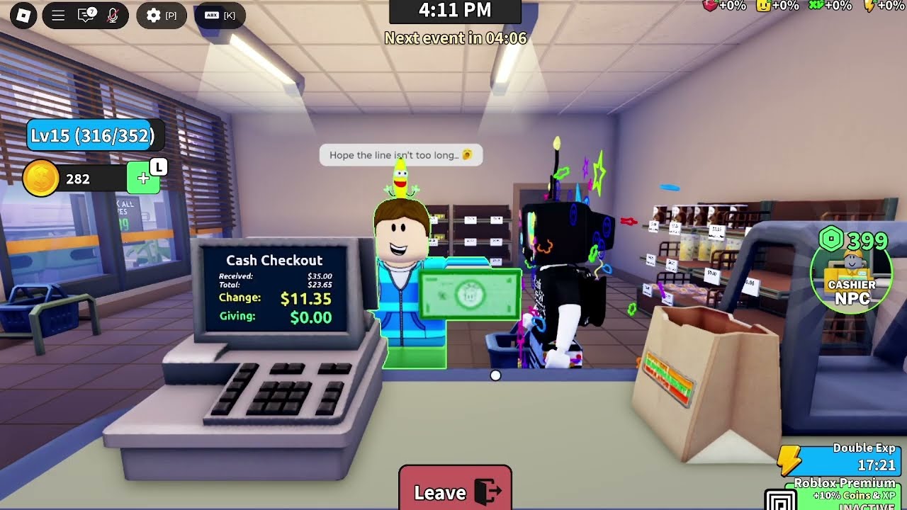 Owning it figuratively and owning it literally in a Roblox supermarket