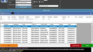 Facebook data scraper by Post Liker MR.Web Social v 1.0.6.7