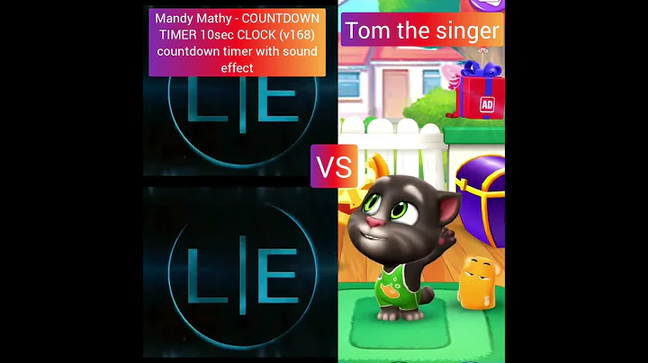 Mandy Mathy - COUNTDOWN TIMER 10sec CLOCK (v168) countdown timer with sound effect VS Tom the singer