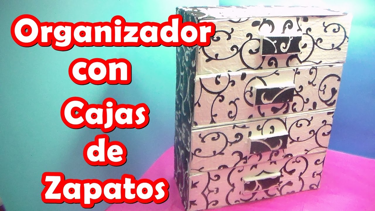 🔥Como Hacer un MUEBLE de CARTON Para ZAPATOS Facil y Rapido 2021 [Organizador  de ZAPATOS de CARTÓN] 