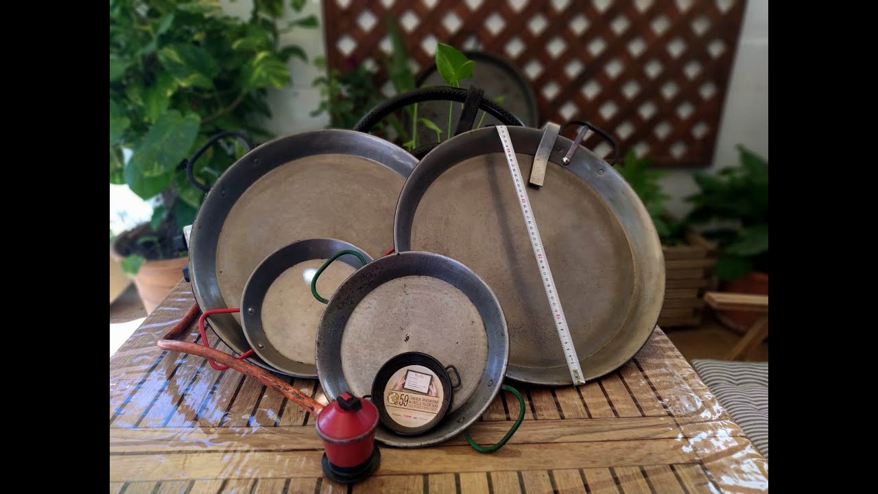 Curso básico de paella valenciana. ¿Cual es el mejor recipiente? Acero pulido ,esmaltadas etc ...