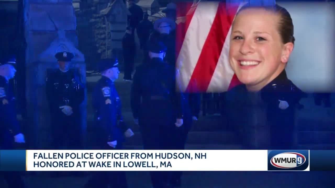 Hundreds honor fallen officer - YouTube