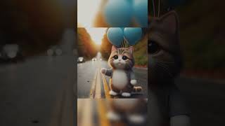 Cat With Balloon | #Cat #Viral #Shorts