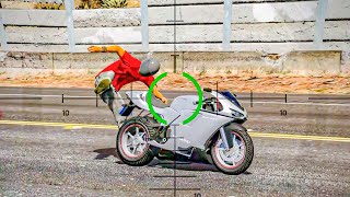Gta V - Shooting Highway Bikers In Slow Motion Episode 03 Chaos Mode