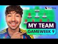 FPL GW9 TEAM SELECTION | 4x TRANSFERS MADE! 🔥 | Gameweek 9 Squad, Transfers &amp; Captain