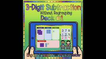 Boom Cards! 3-Digit Subtraction Without Regrouping Deck# 1