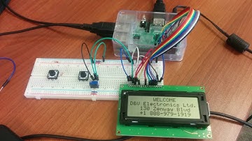Display on 20x4 Character LCD using Raspberry Pi 3