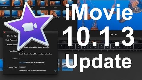 iMovie 10.1.3 Update - New Features