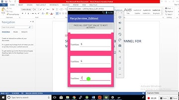 Android RecyclerView Edittext