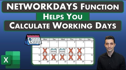Excel Tips - NETWORKDAYS Function | Calculate Working Days Between Two Dates