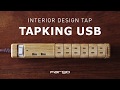 木目調 TAPKING USB 3.4A パワフル急速充電対応 AC6個口 電源タップ 延長コード 1.8m
