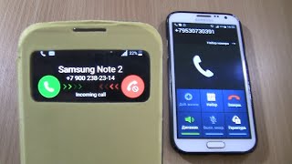 Over the Horizon Incoming call & Outgoing call at the Same time  Samsung S4 +Galaxy Note 2 Resimi