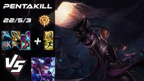BOTTOM Lucian vs Vayne [PENTAKILL] - NA Grandmaster Patch 25.21