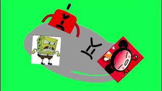 Numberblock 1 & Pals Fight Cloud Green Screen