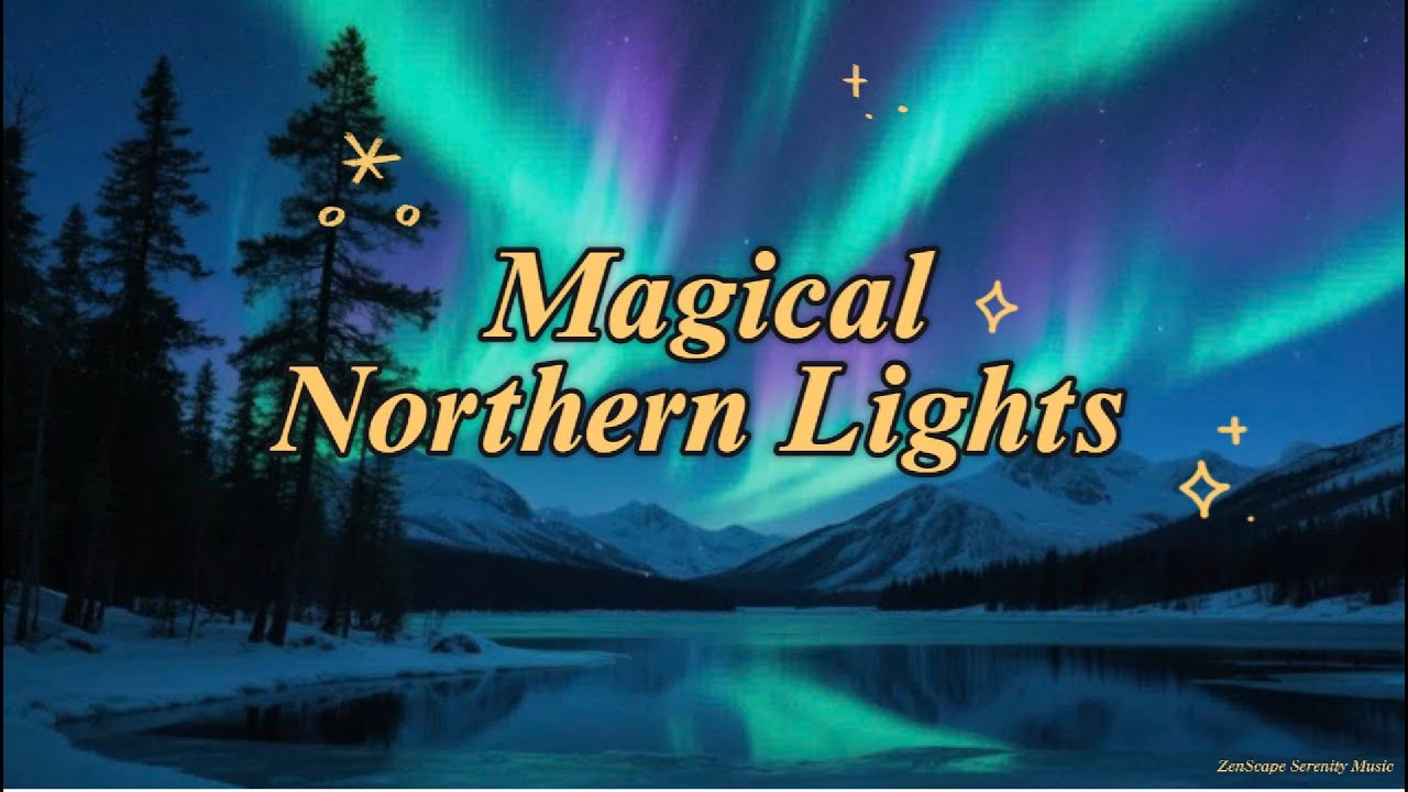 Magical Northern Lights Relaxing Music for Deep Sleep, Meditation ...