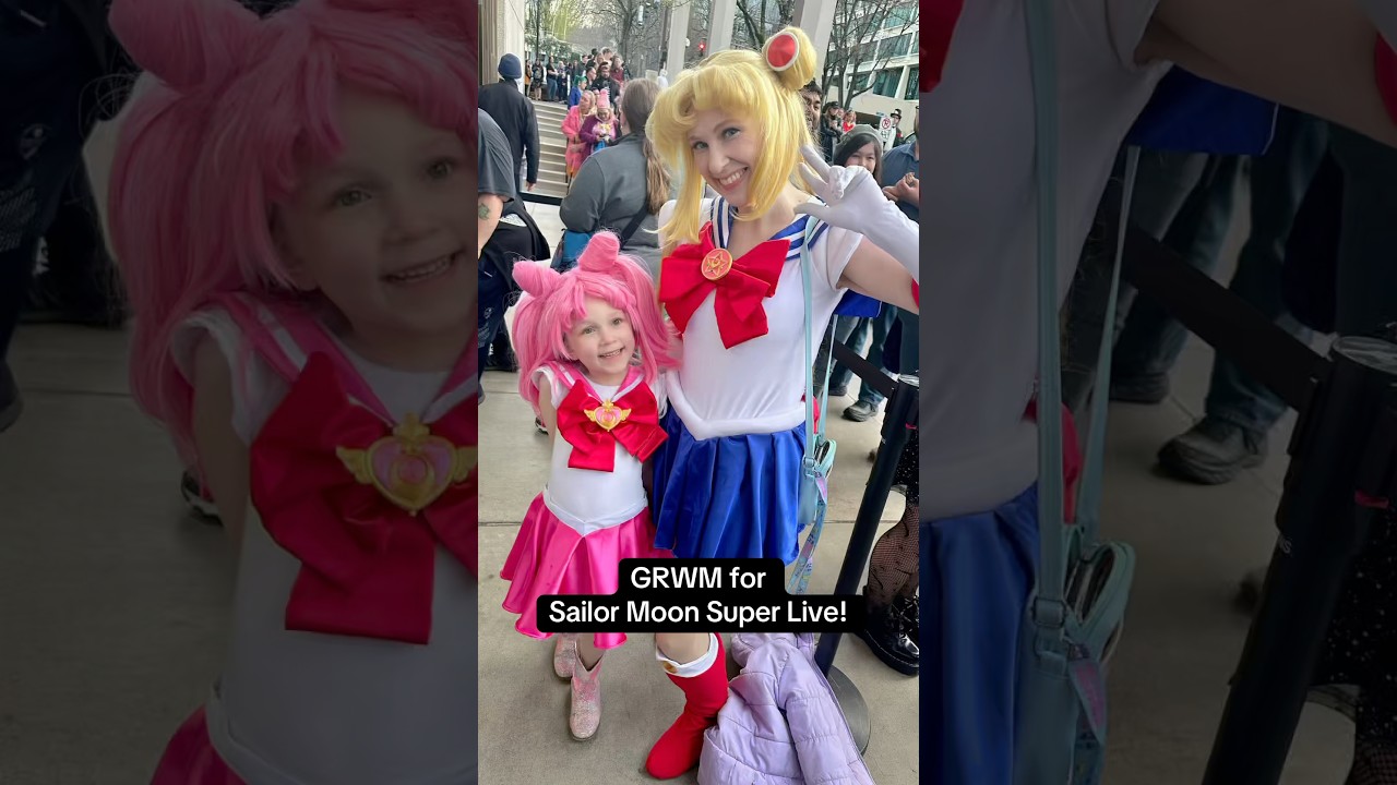 GRWM to go to Sailor Moon Super Live! #cosplay #sailormoon #chibimoon #grwm #makeup #wigs #musical
