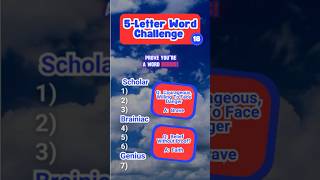 5 Letter Word Genius Challenge 18
