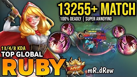 RUBY BEST BUILD 2022 | TOP GLOBAL RUBY GAMEPLAY | MOBILE LEGENDS ✓