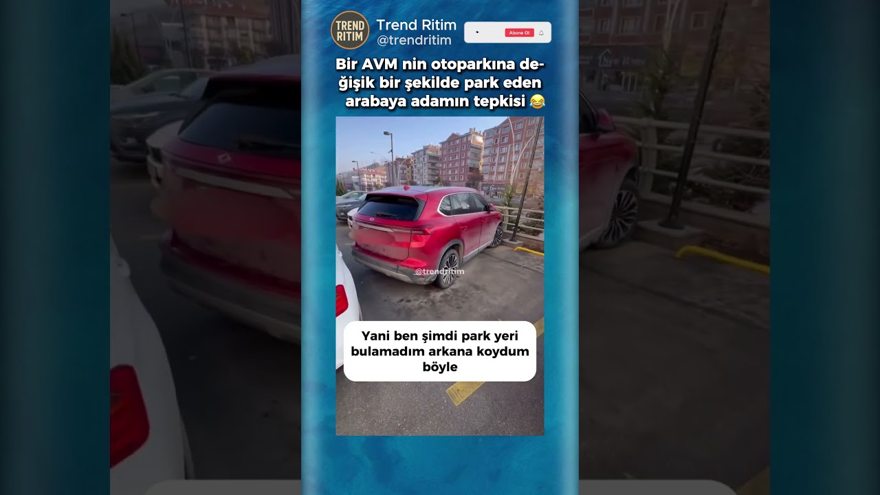 Otoparkta Değişik Bir Şekilde Park Yapan Adam 😂😁