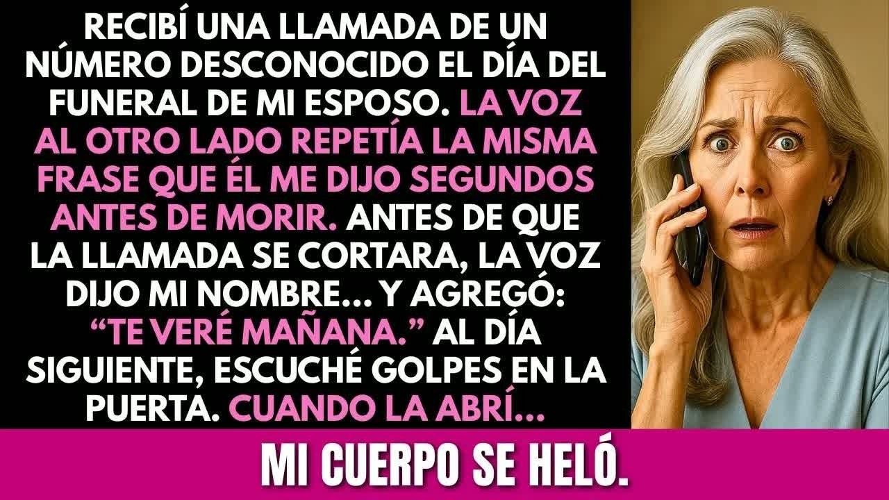 “Te veré mañana”, dijo la voz en el día que murió mi esposo  Al día siguiente, tocaron la puerta