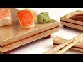 Sushi serving set  handmade maple and padauk kitchen project