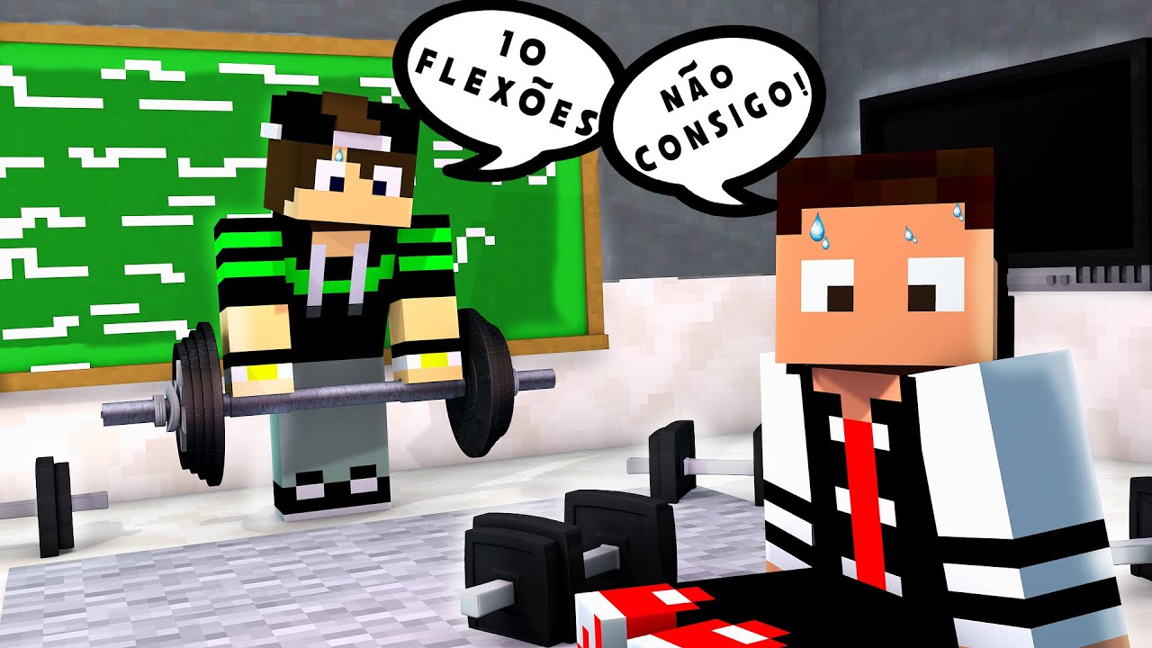 O BRUNINHO É O PROFESSOR DA ACADEMIA NO MINECRAFT!