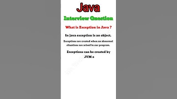 What is Exception in Java || Java Interview Questions , #shorts #short