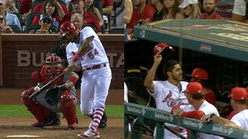 WSH@STL: Mejia hits first homer, gets curtain call