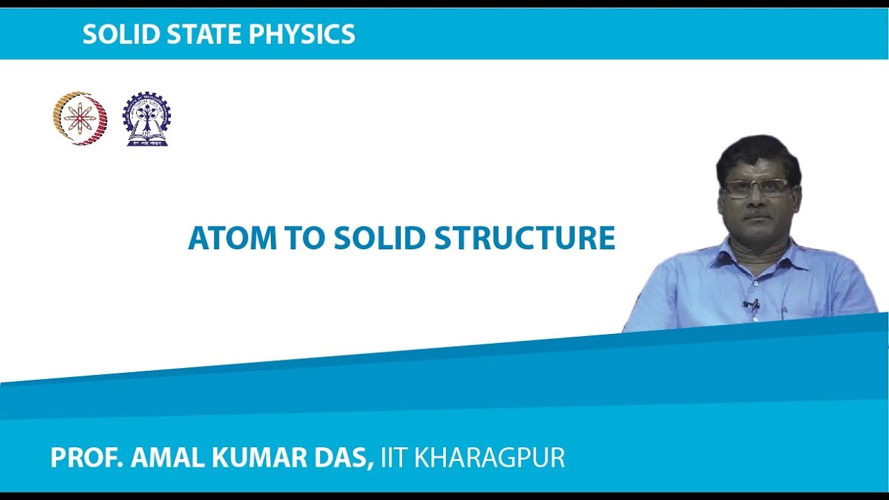 Lecture 1 Atom to Solid Structure YouTube