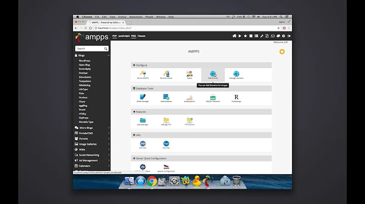 Setting Up Local Network Web Server Mac AMPPS