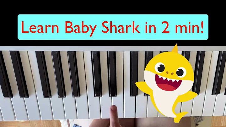 Baby Shark Piano - EASY & SLOW Tutorial - PINKFONG