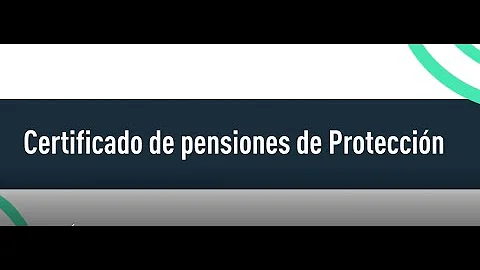 ¿Cómo obtener el certificado de pensiones?