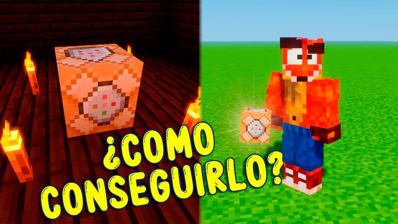 👍 Como CONSEGUIR el BLOQUE de COMANDOS en Minecraft PE y JAVA ☕ 👍 - YouTube