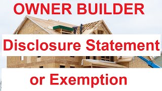 What is an Owner Builder Affidavit?