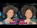 My 3c / 4a Curly Hair Routine + grwm chit chat