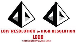 Low resolution logo to high resolution logo using content aware tracing tool | Ep 101