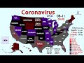 5 Million Coronavirus (COVID-19) Cases in the USA (Map Timelapse)