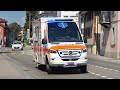 new Obwalden and old Lucerne Ambulance responding around Sursee