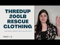 ThredUp 200lb Rescue Clothes Unboxing Part #3 - Many good brands!!!