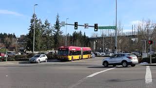 King County Metro Federal Way bound DE60LFA 6000 RapidRide A leaving Tukwila Int l Blvd