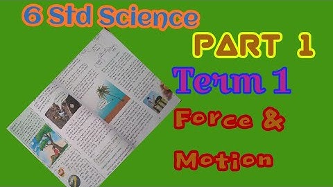 6 std Science Term 1 - Unit 2  (part 1)