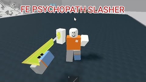 FE PSYCHOPATH SLASHER SCRIPT with FLING played at Roblox FENCING game - see script link on comments