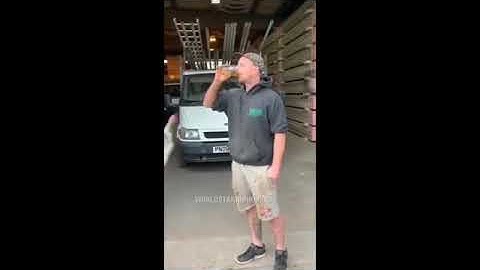 The Aftermath Though: Buddy Thought It Was A Good Idea To Drink A Whole Bottle Of Liquor!