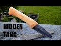 Knife making- Wooden hidden tang knife handle