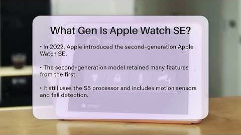 What Gen Is Apple Watch SE? - Talking Tech Trends