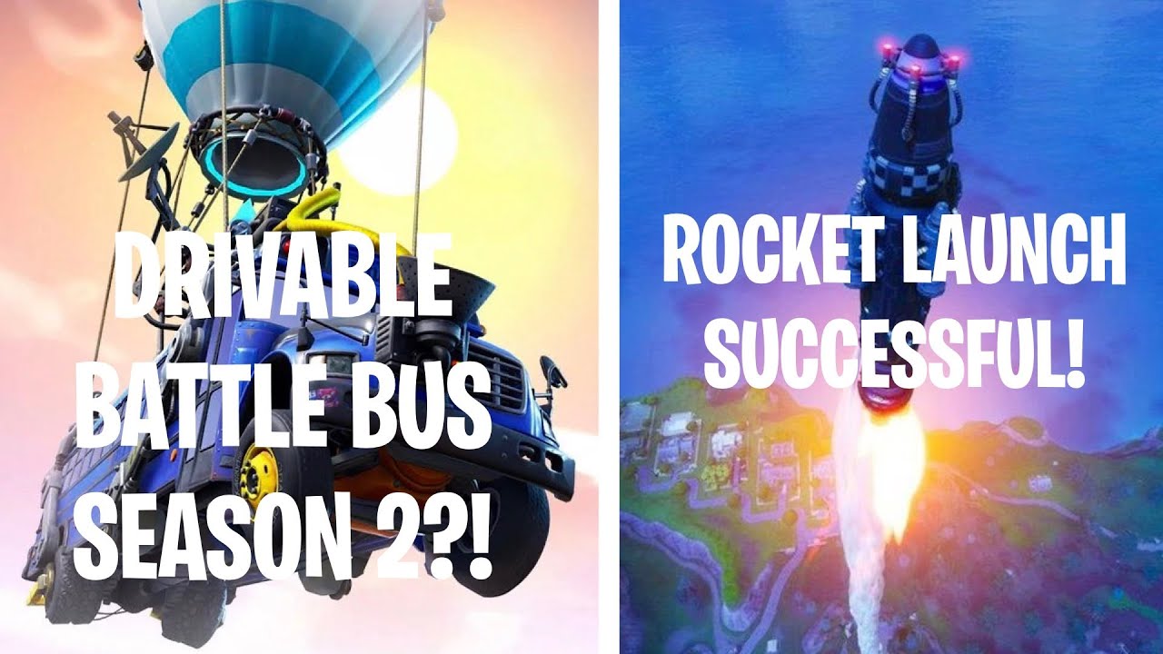 Fortnite Season 2 Leaks Chapter 3! Drivable Battle Bus! Fortnite Rocket ...