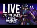 5V5 1V1 DUELS IN MIDNIGHT! LAST DUELS BEFORE 12.0.7! [S1 · E33] | WoW: Midnight 12.0.5 (Livestream)