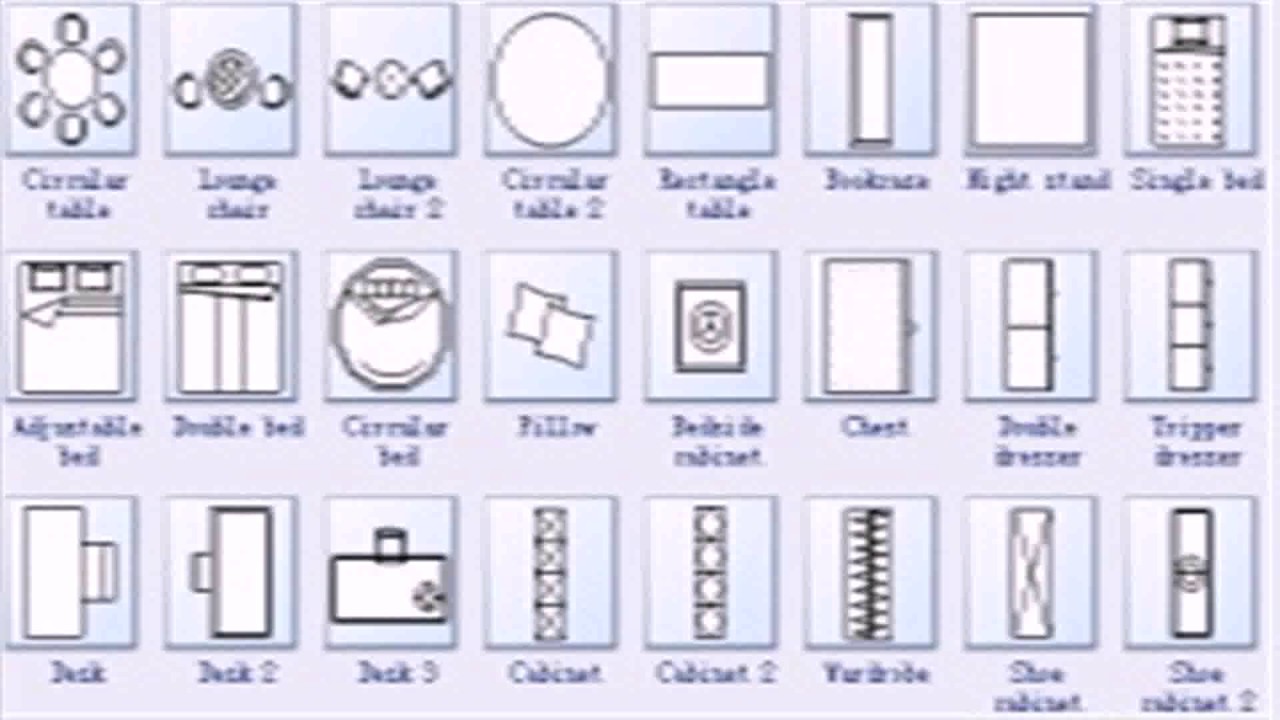 Floor Plan Symbols For Powerpoint See Description Youtube