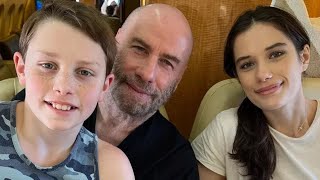 John Travolta Goes Skiing with His Kids Ella and Benjamin on Christmas